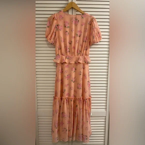 LoveShackFancy For Target Pink/Peachy Fleur Dress Size 2 - Picture 7 of 14